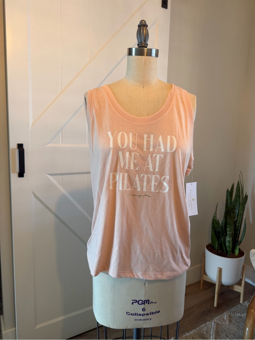 Spiritual Gangster White Pilates Riley Tank